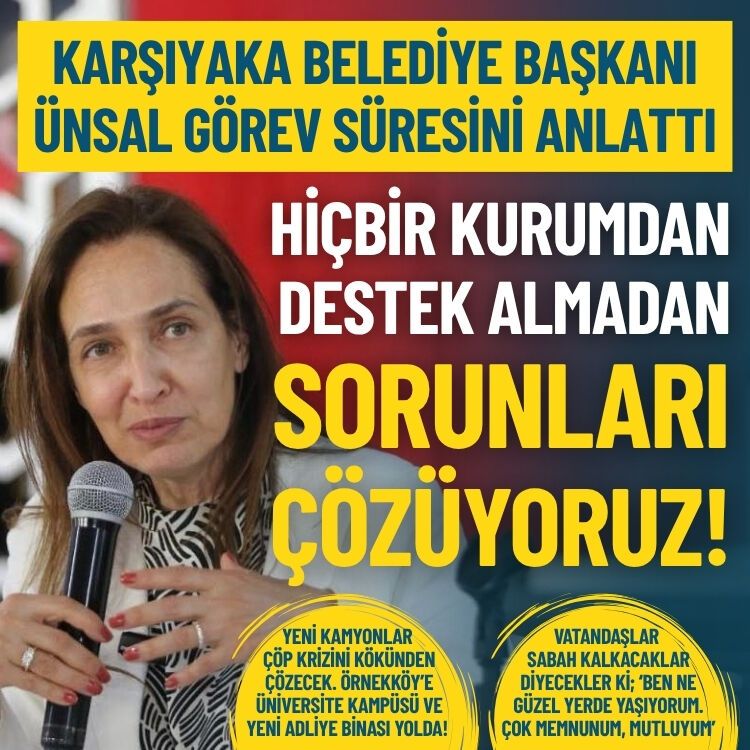 Başkan Ünsal görev süresini anlattı: Hiçbir kurumdan destek almadan sorunları çözüyoruz!