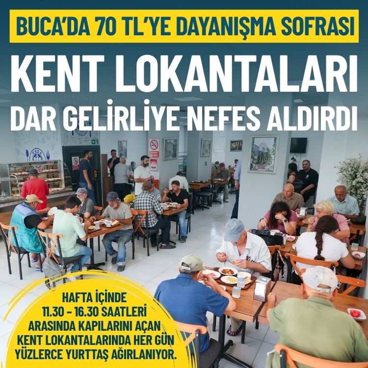 Buca’da 70 TL’ye dayanışma sofrası: Kent Lokantaları dar gelirliye nefes aldırdı