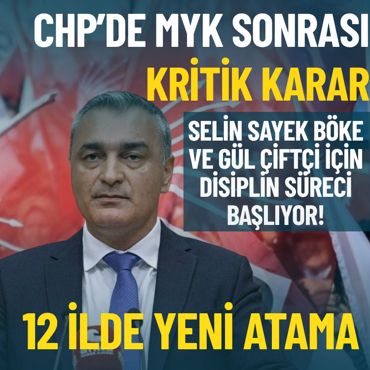 CHP’de MYK sonrası Sarı’dan kritik açıklama: İki isim için disiplin süreci başlıyor