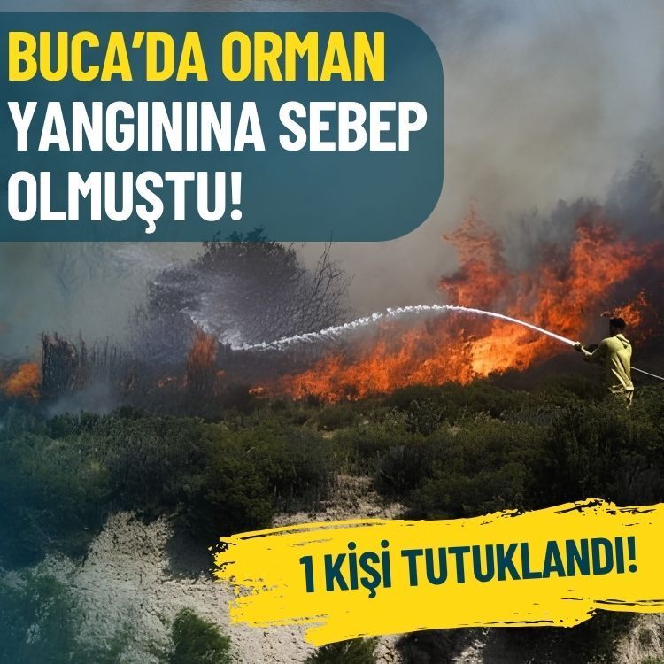 Buca’da hobi bahçesinde çıkardığı yangın nedeniyle 1 kişi tutuklandı