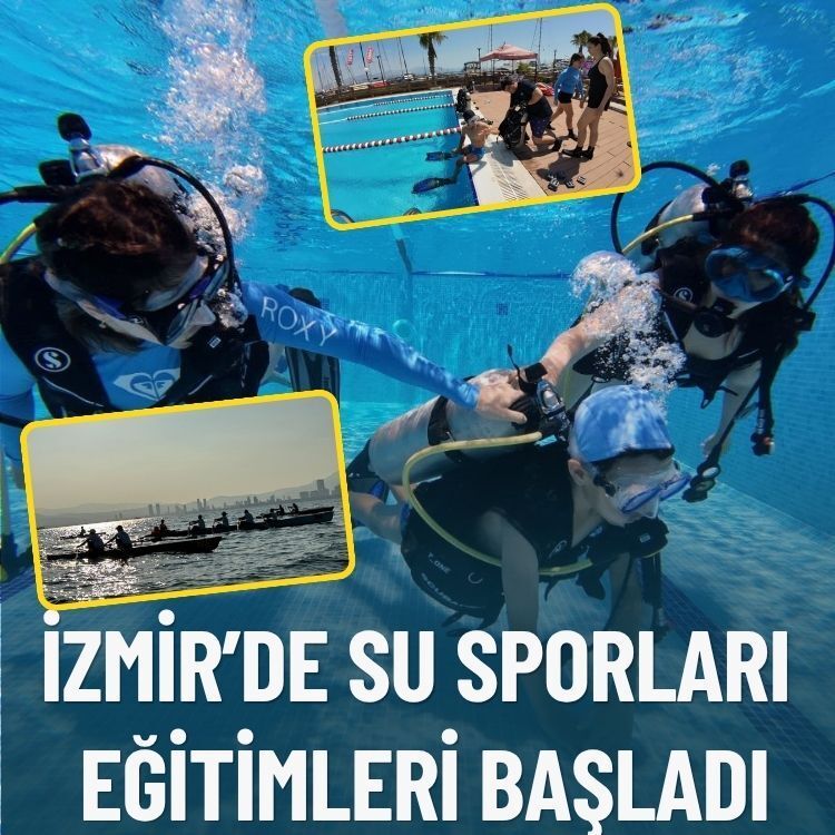 İzmir’de su sporları eğitimleri başladı: Birçok branşta hizmet veriyor