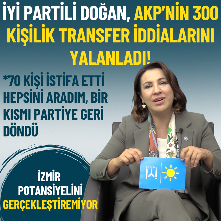 İYİ Partili Doğan, AKP’nin 300 kişilik transfer iddialarını yalanladı