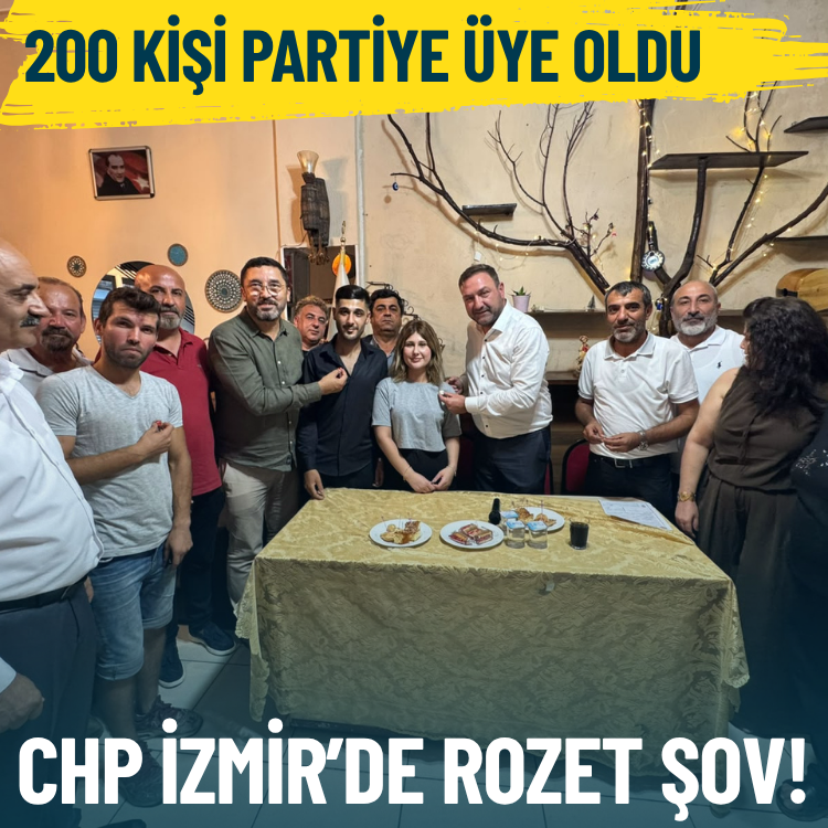 CHP İzmir'de rozet şov: 200 kişi partiye üye oldu