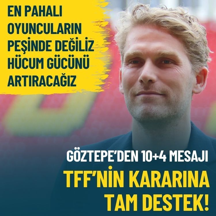 Göztepe'den 10+4 mesajı: TFF’nin kararına tam destek!