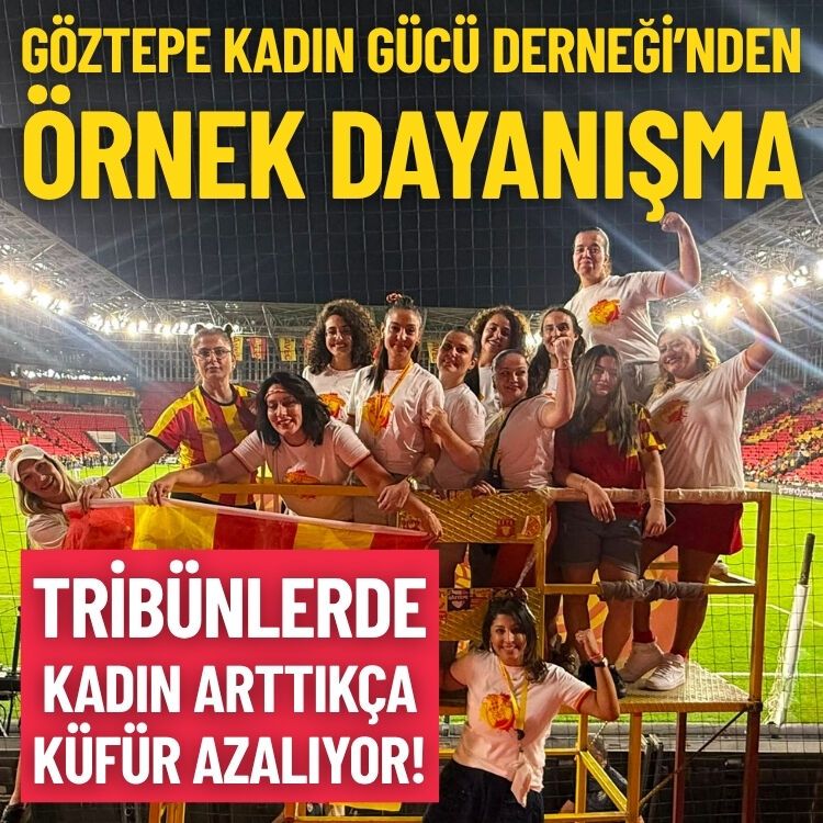 Göztepe Kadın Gücü Derneği'nden örnek dayanışma: Tribünlerde kadın arttıkça cinsiyetçi küfür azalıyor