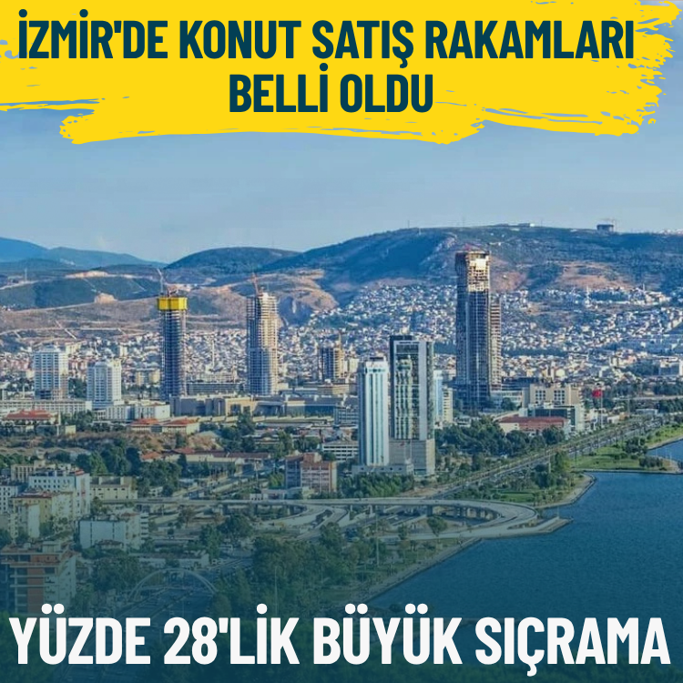 İzmir'de konut satış rakamları belli oldu: Yüzde 28'lik büyük sıçrama