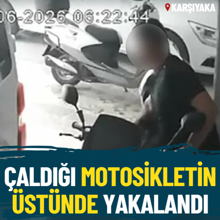 İzmir'de motosiklet çalan hırsız tutukladı