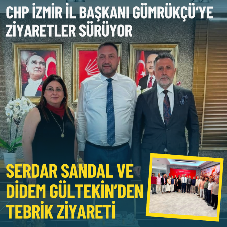 Gümrükçü’ye Serdar Sandal ve Didem Gültekin’den tebrik ziyareti