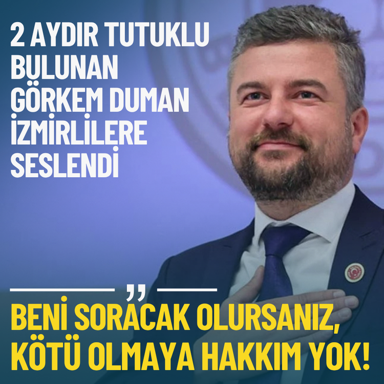 Duman İzmirlilere seslendi: Beni soracak olursanız, kötü olmaya hakkım yok!