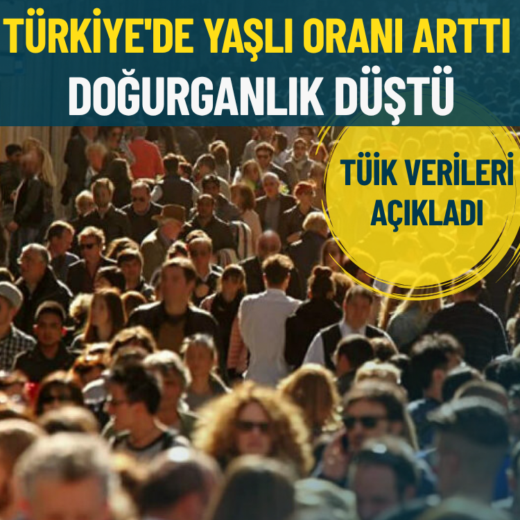 Türkiye'nin nüfus tablosu değişiyor: Yaşlı oranı arttı, doğurganlık düştü