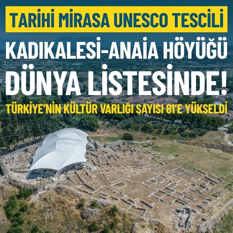 Tarihi mirasa UNESCO tescili: Kadıkalesi-Anaia Höyüğü dünya listesinde!