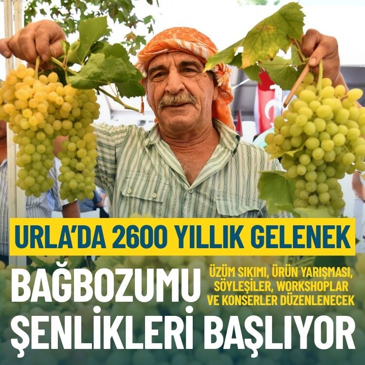 Urla’da 2600 yıllık gelenek: Bağbozumu Şenlikleri başlıyor