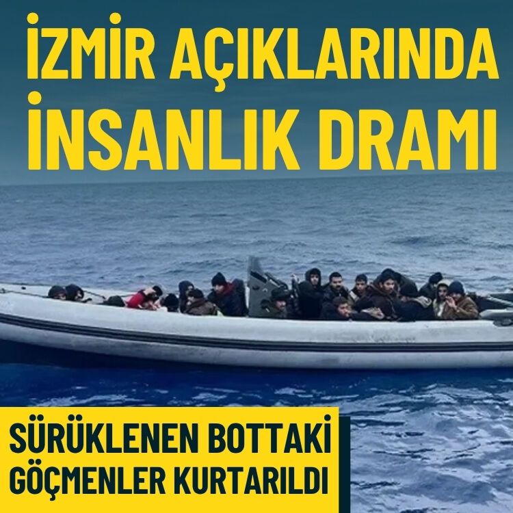 İzmir açıklarında insanlık dramı