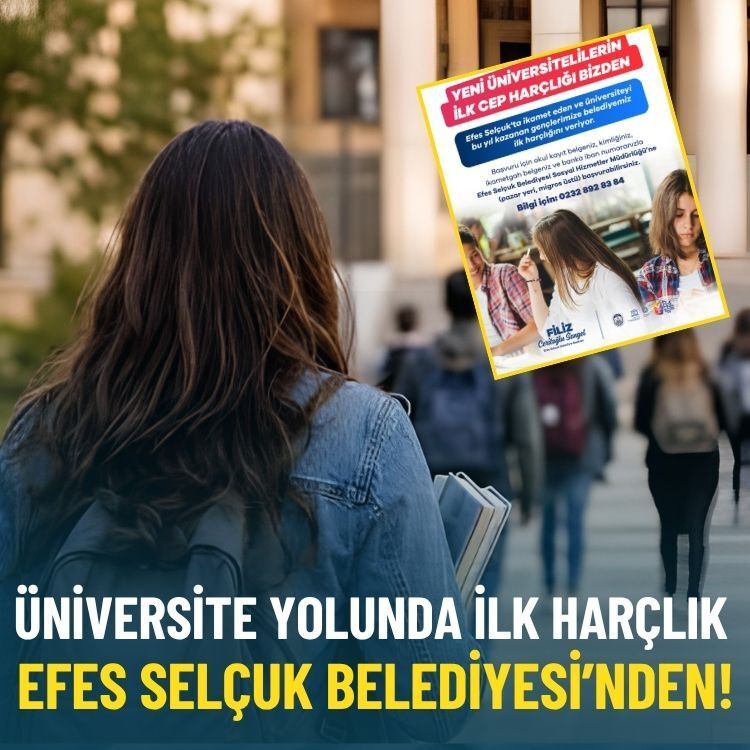 Üniversite yolunda ilk harçlık Efes Selçuk Belediyesi’nden