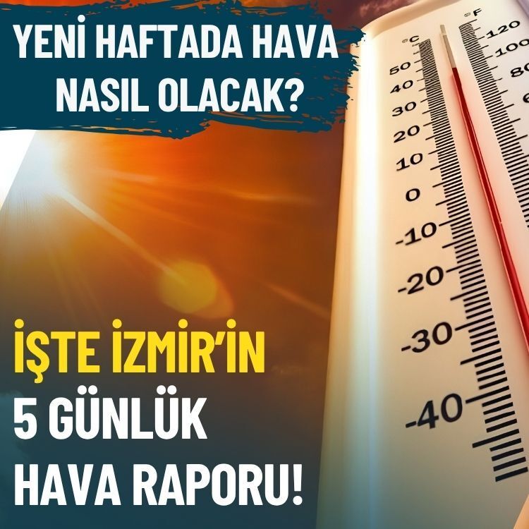 Yeni haftada hava nasıl olacak?... İşte İzmir’in 5 günlük hava raporu!