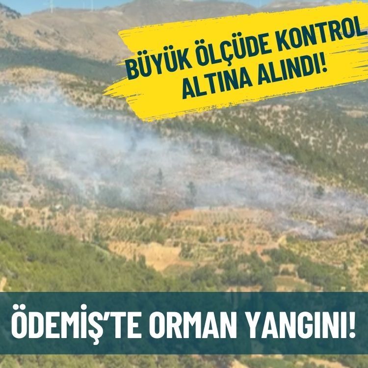 Ödemiş’te orman yangını kontrol altına alındı