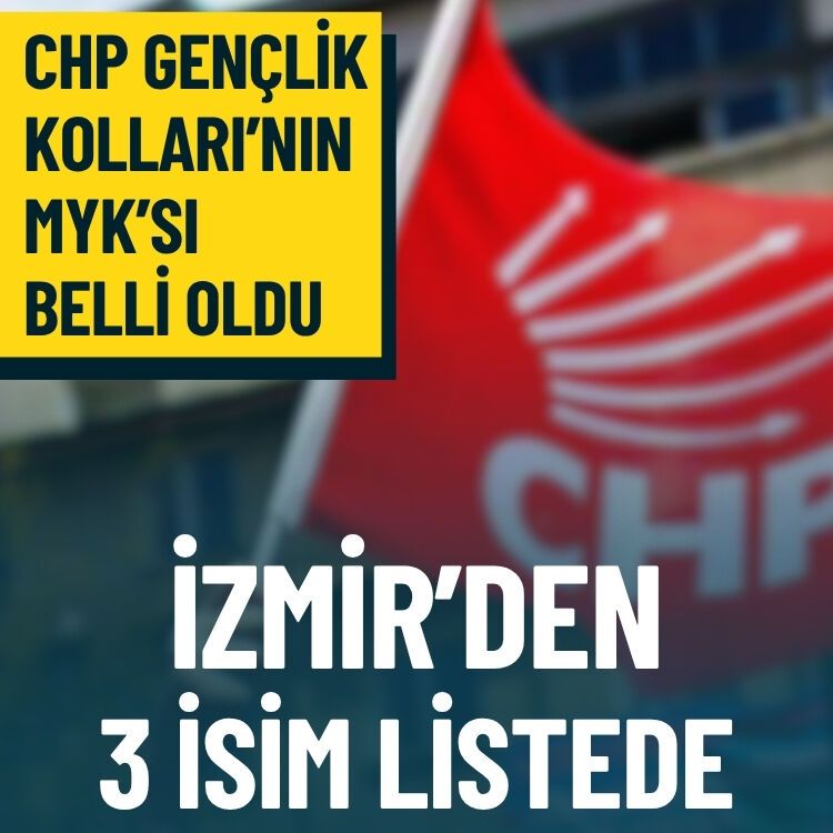 CHP Gençlik Kolları’nın MYK’sı belli oldu… İzmir’den 3 isim listede