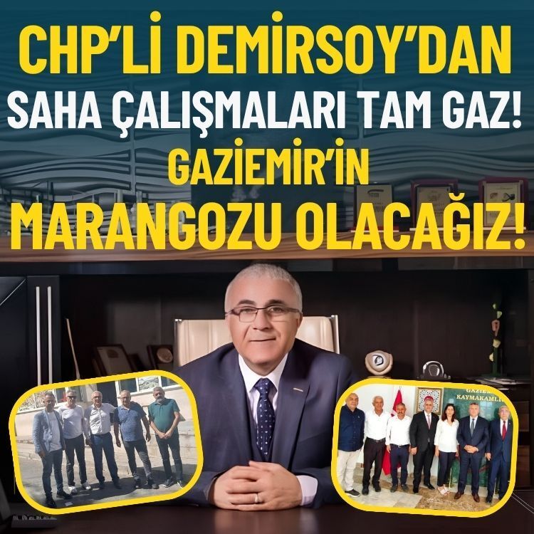 CHP’li Demirsoy’dan saha çalışmaları tam gaz: Gaziemir’in marangozu olacağız!