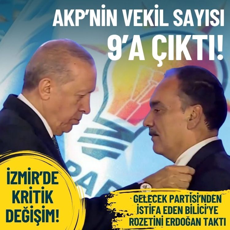 İzmir’de kritik değişim: AKP’nin vekil sayısı 9’a çıktı!