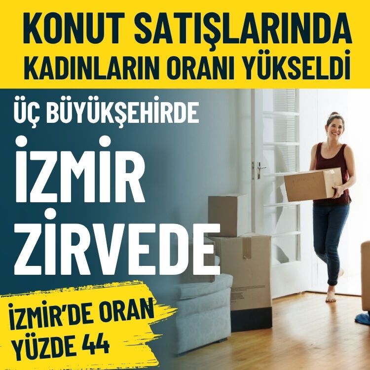 Konut satışlarında kadınların oranı yükseldi… İzmir metropollerde zirvede