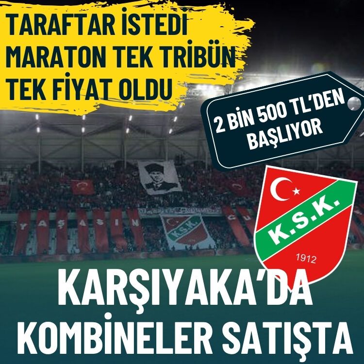 Karşıyaka’da kombineler satışa çıktı