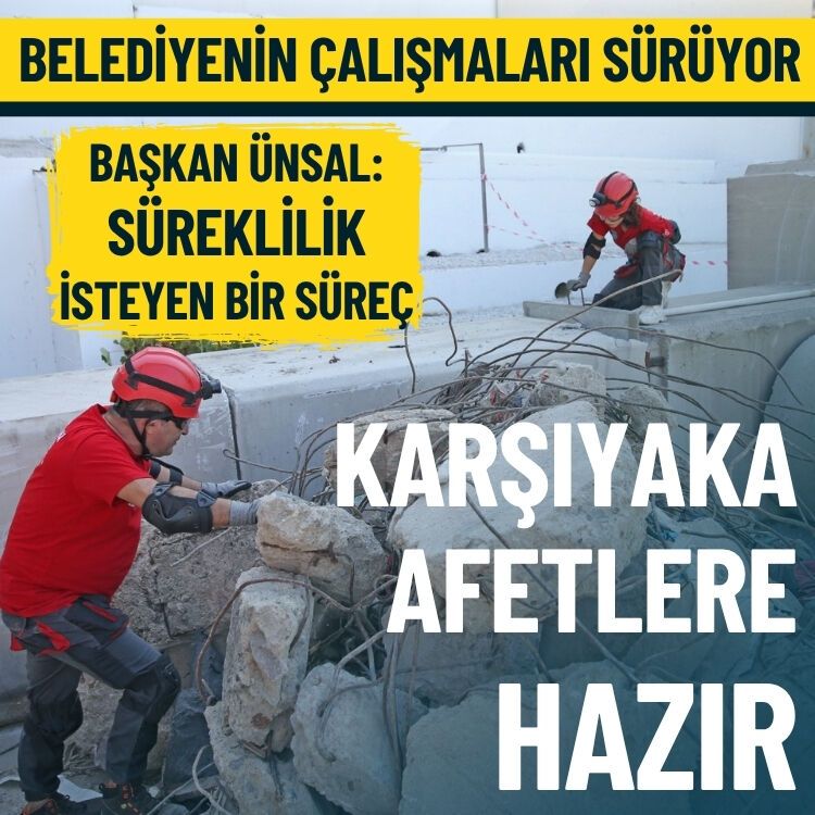 Belediyenin çalışmaları sürüyor... Karşıyaka afetlere hazır