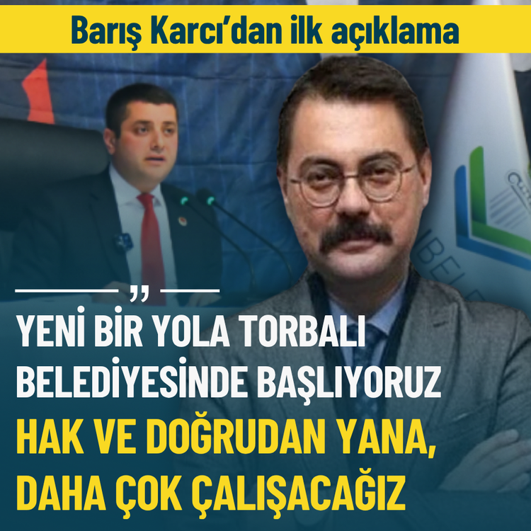 Barış Karcı’dan ilk açıklama: Hak ve doğrudan yana, daha çok çalışacağız