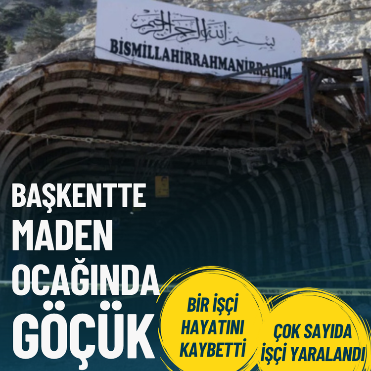 Başkentte maden ocağında göçük: Bir işçi hayatını kaybetti, çok sayıda işçi yaralandı