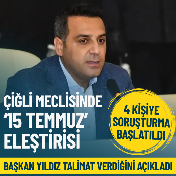 Çiğli meclisinde ‘15 Temmuz’ eleştirisi: 4 kişiye soruşturma başlatıldı
