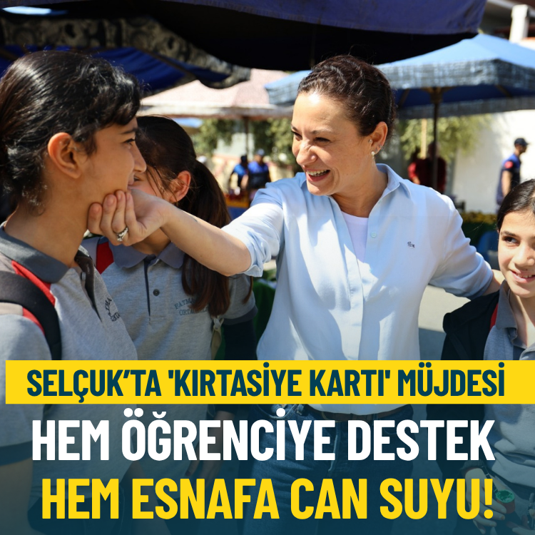 Selçuk’ta 'Kırtasiye Kartı' müjdesi: Hem öğrenciye destek hem esnafa can suyu!