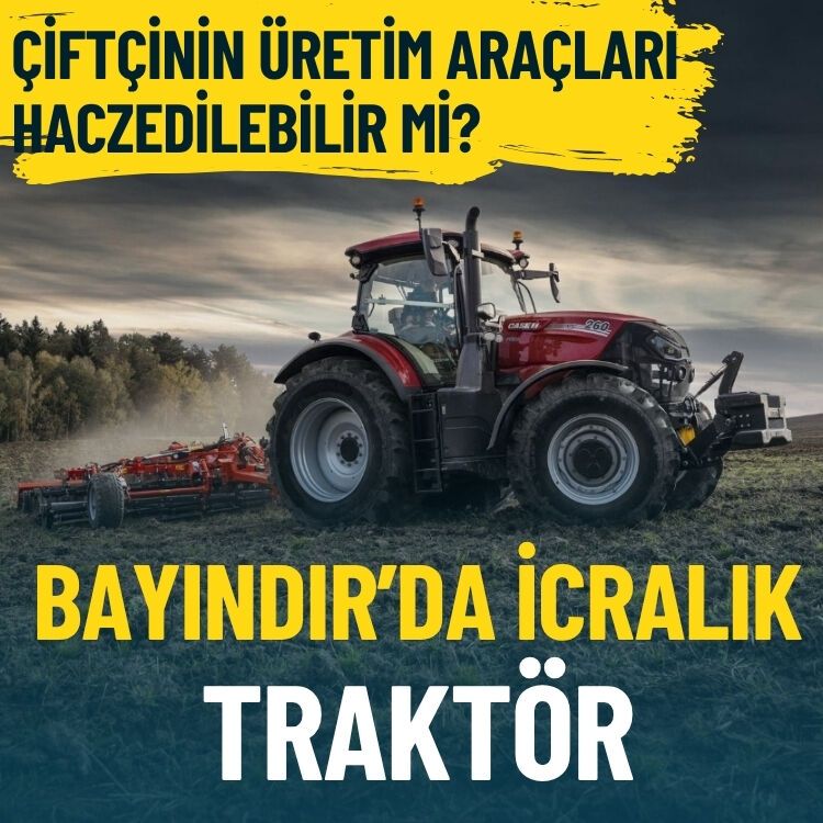 Bayındır’da traktör icralık oldu