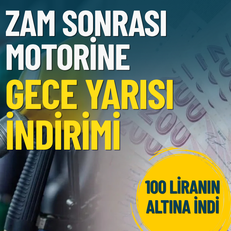 100 liranın altına indi: Motorine gece yarısı indirimi
