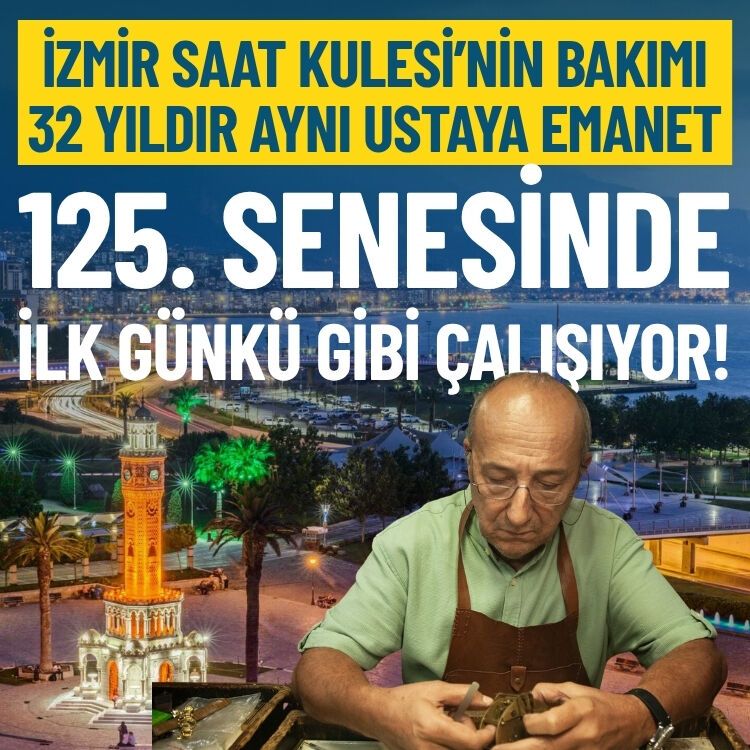 Saat Kulesi’nin bakımı 32 yıldır aynı ustaya emanet: 125. senesinde ilk günkü gibi çalışıyor!