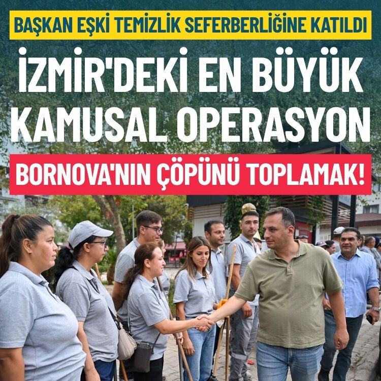 Temizlik Günü seferberliği: İzmir'deki en büyük kamusal operasyon Bornova'nın çöpünü toplamak!
