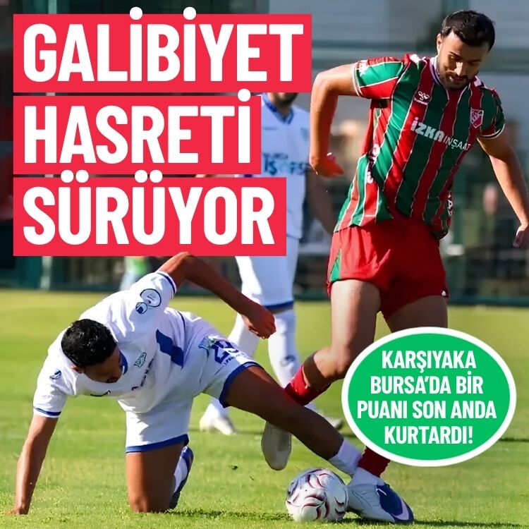 Bir puanı son dakikada kurtardı: Karşıyaka’da galibiyet hasreti sürüyor!