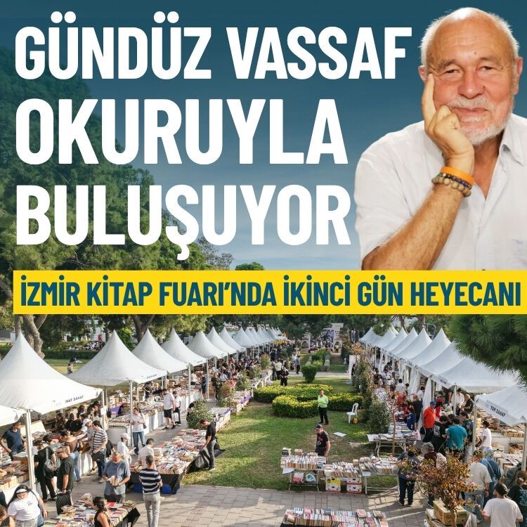 İzmir Kitap Fuarı’nda ikinci gün heyecanı: Onur konuğu Gündüz Vassaf