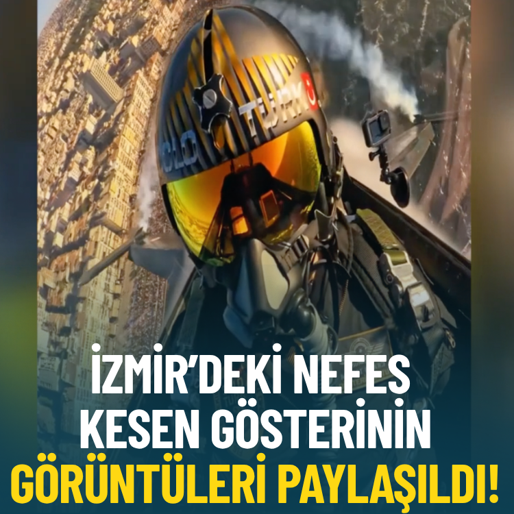 İzmir’deki nefes kesen gösterinin görüntüleri paylaşıldı