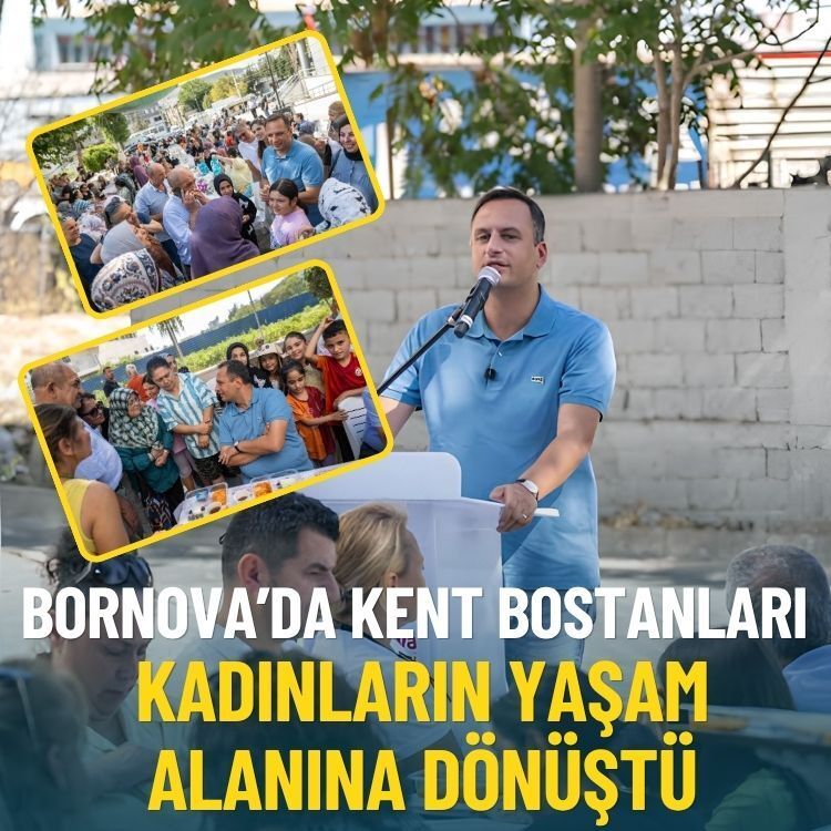 Bornova’da kent bostanları kadınların yaşam alanına dönüştü