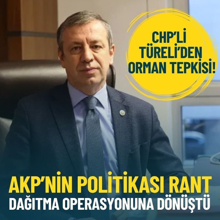 CHP’li Türeli’den orman tepkisi: AKP’nin politikası rant dağıtma operasyonuna dönüştü!