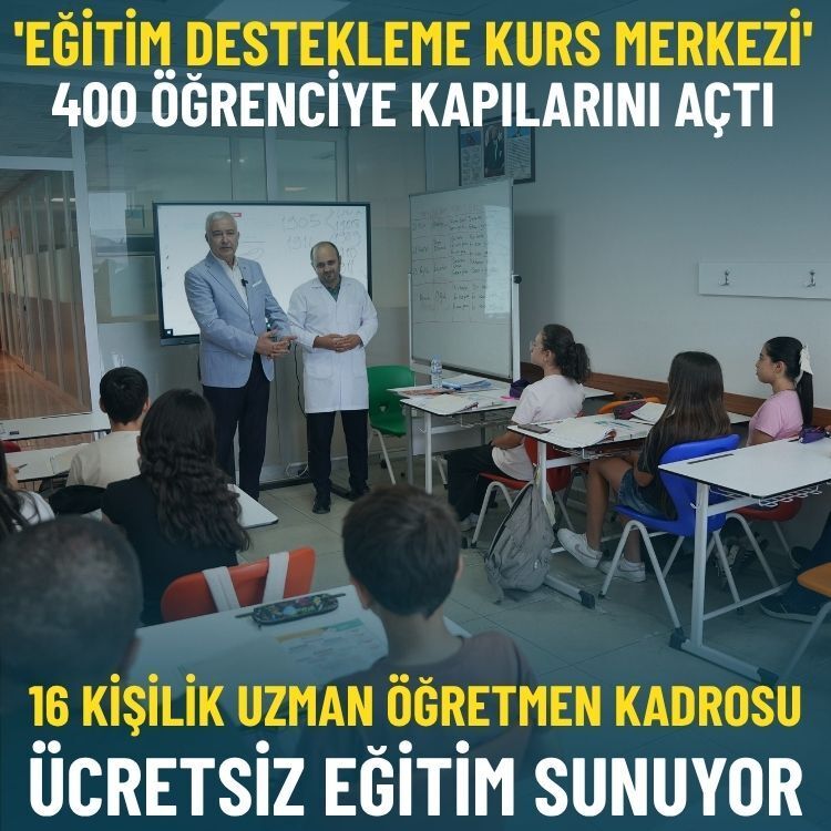 Kemalpaşa'da 'Eğitim Destekleme Kurs Merkezi' 400 öğrenciye kapılarını açtı