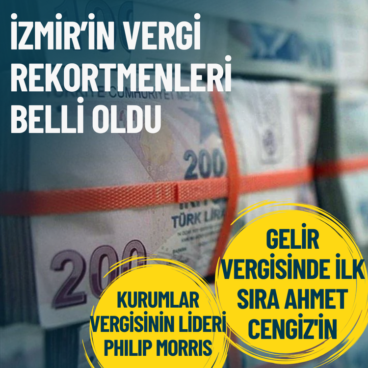 İzmir’in vergi rekortmenleri belli oldu: Philip Morris ve Ahmet Cengiz şampiyon