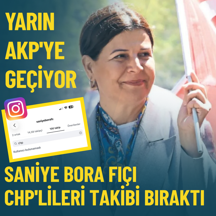 AKP'ye geçiyor: Saniye Bora Fıçı CHP'lileri takibi bıraktı