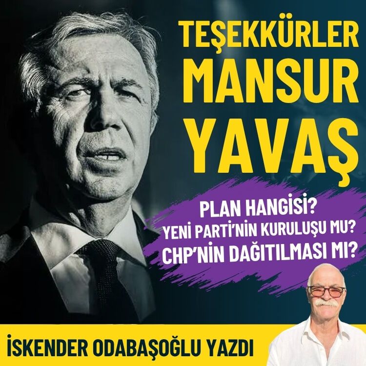 Teşekkürler Mansur Yavaş