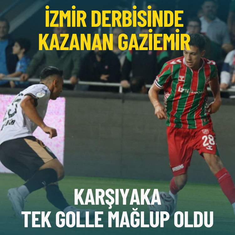 İzmir derbisinde kazanan Gaziemir: Karşıyaka tek golle mağlup oldu