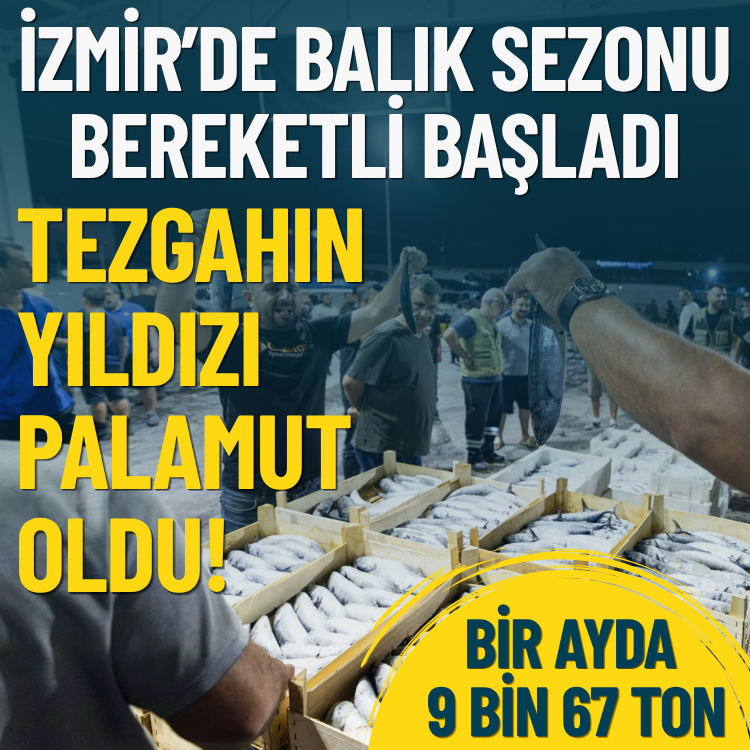 İzmir’de balık sezonu bereketli başladı: Tezgahın yıldızı palamut oldu!