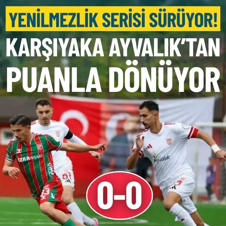 Karşıyaka Ayvalık’tan puanla döndü: Yenilmezlik serisi sürüyor!