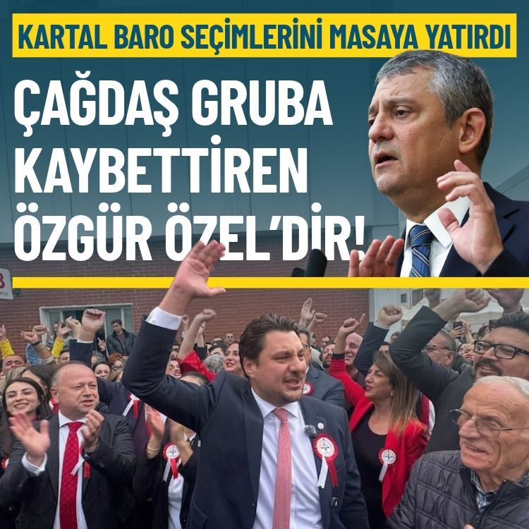 Kartal Baro seçimlerini masaya yatırdı: Çağdaş Gruba kaybettiren Özgür Özel’dir!