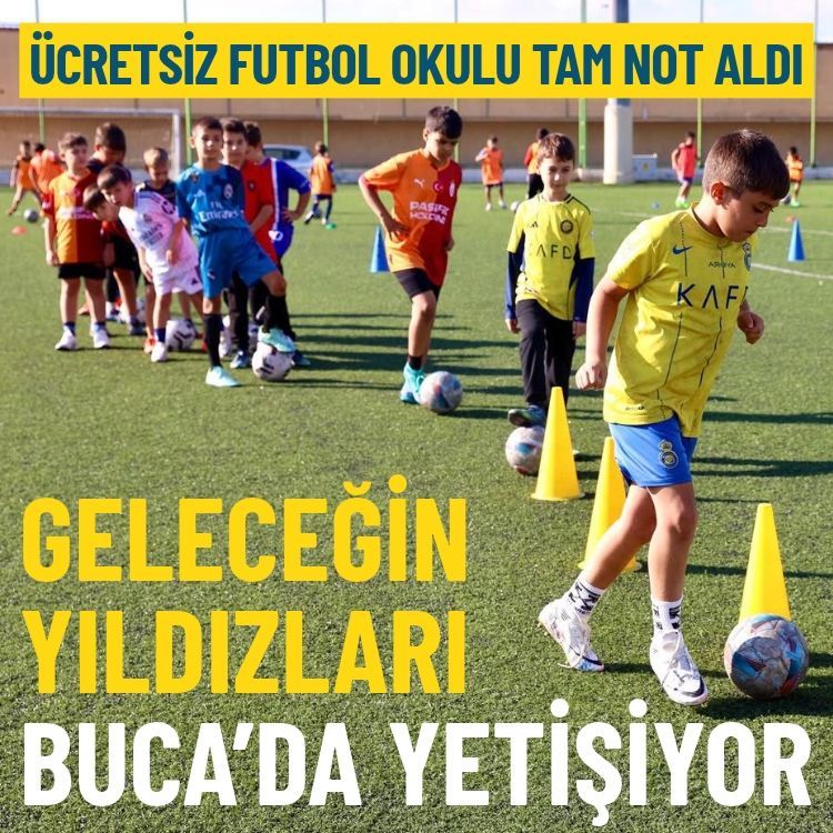 Ücretsiz futbol okulu tam not aldı: Geleceğin yıldızları Buca’da yetişiyor