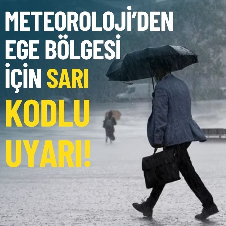 Meteoroloji’den Ege bölgesi için sarı kodlu uyarı!