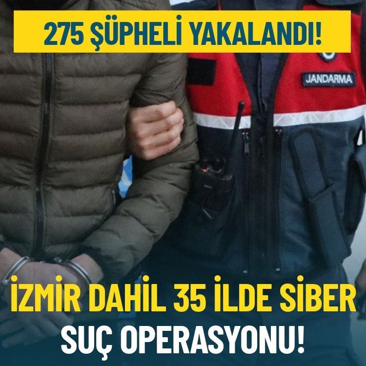 İzmir dahil 35 ilde siber suç operasyonu: 275 şüpheli yakalandı